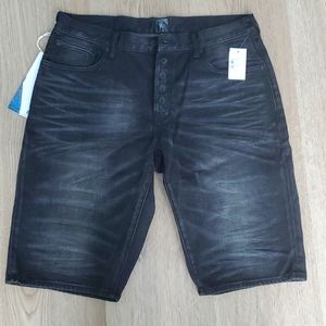 PRPS Goods & Co. Jean Shorts, Black, size 34